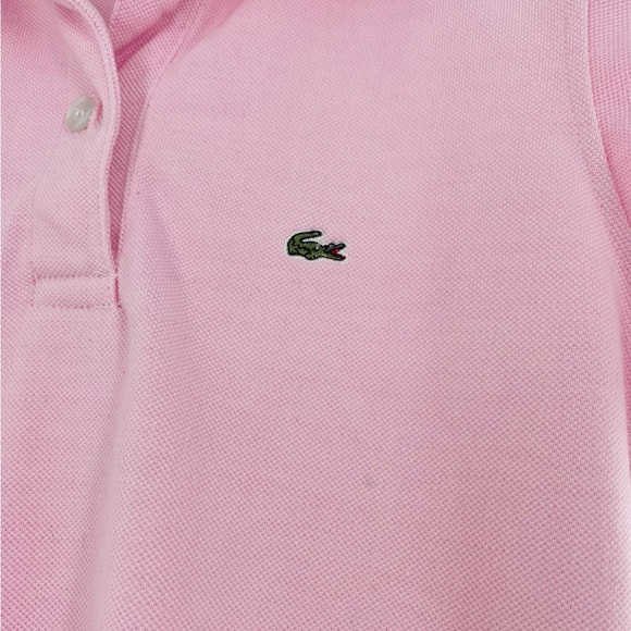 Lacoste Polo Light Pink Women's Size 36/Small - Picture 4 of 4